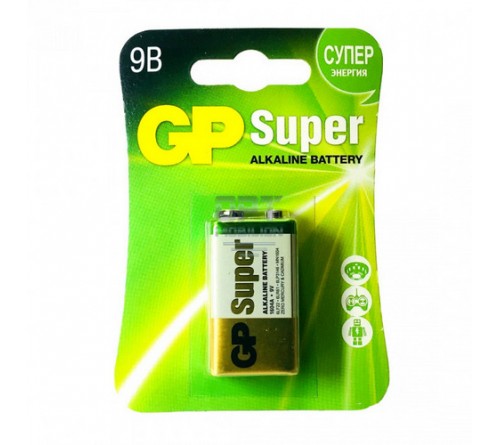 Батарейка Крона  GP Super  6LR61 BL1 Alkaline 9V (1/10/200)