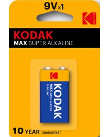 Батарейка Крона  KODAK           6LR61 (10)          Блистер Alkaline..