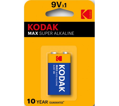 Батарейка Крона  KODAK           6LR61 (10)          Блистер Alkaline