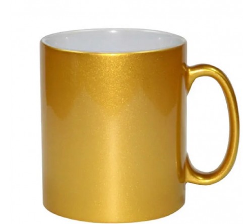 Кружка керамика золотая 330мл