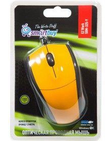Мышь Smart Buy  325 Y                     (USB,   800dpi,Optical) Yellow Бл..