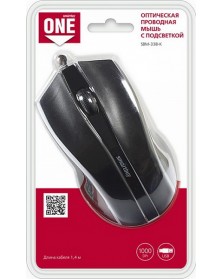 Мышь Smart Buy  338 K ONE            (USB,   800dpi,Optical) Black Блистер..