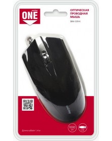 Мышь Smart Buy  339 K ONE            (USB,   800dpi,Optical) Black Блистер..