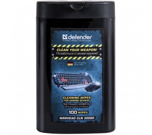 Defender  CLN 30000  Салфетки чистящие влажные для игровых устройств в тубе (100 шт)
