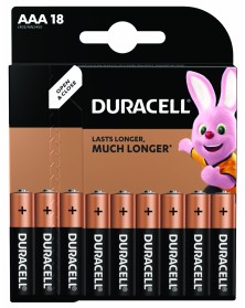 Батарейка DURACELL      LR03  Alkaline  (  18BL)(180)  BASIC / PLUS  EU !!!..