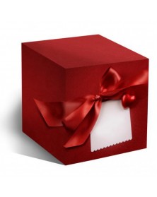 Подарочная коробка для кружки  Красный бант..