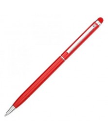 Ручка шариковая металлическая Slim Style красная..