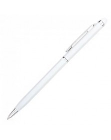 Ручка шариковая металлическая Slim Style белая..