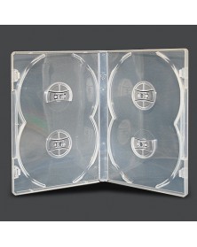 DVD бокс Стандарт 14 мм  DVD-  4  ПРОЗРАЧНЫЙ глянцевый  (100)