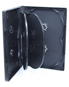 DVD бокс Стандарт 14 мм  DVD-  8  Черный Глянцевый (50)..