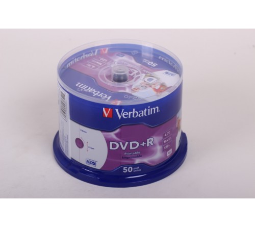 DVD+R       VERBATIM  4.7Gb 16x  (Cake   50)(200)  INKJET PRINTABLE