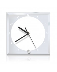 Часы стеклянные квадратные BL-14 20*20 см..