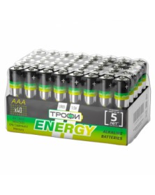 Батарейка ТРОФИ            LR03  Alkaline  (    40)(40)(960)  40 bulk ENERG..