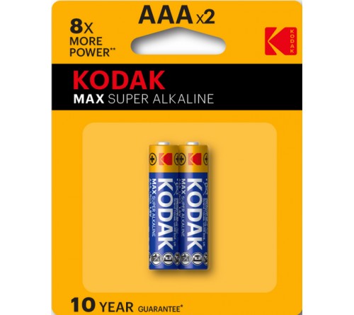 Батарейка KODAK             LR03  Alkaline  (  2BL)(20)(100) MAX  