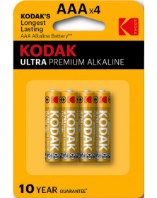 Батарейка KODAK             LR03  Alkaline  (  4BL)(40)(200) ULTRA PREMIUM..