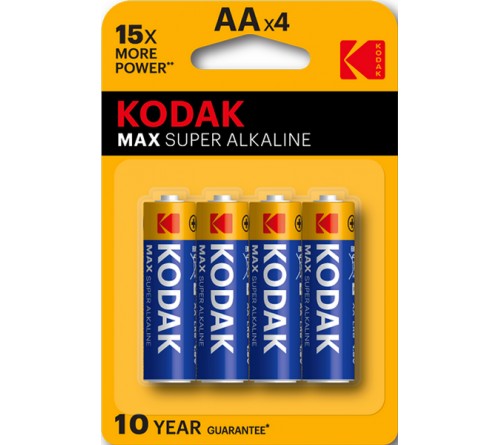 Батарейка KODAK             LR6  Alkaline  (  4BL)(80)(400)  MAX
