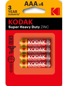 Батарейка KODAK             R03  (4BL)(48)(240)  Блистер  EXTRA HEAVY DUTY..