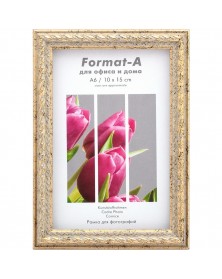 ФотоРамка пластик FA 10*15 Виток - Серебро  (50)