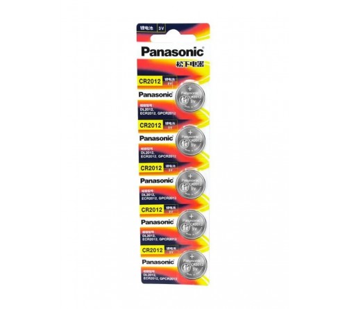 Батарейка PANASONIC  Power Cells CR2012 BL5 Lithium 3V  CN Китай (5/100)
