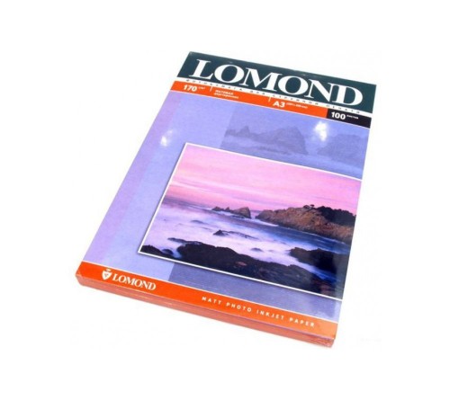 Фотобумага LOMOND A3       170г/м2 Двухсторонняя Матовая                     100л  (  7)
