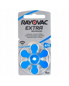 Батарейка RAYOVAC  EXTRA    A675   (G13)   6 бл.   для слуховых аппаратов (..