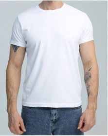 Футболка Futbitex из хлопка  Белая  54  (2ХL)  (160г/кв.м)..