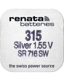 Батарейка RENATA    R 315, SR 716 SW   (10/100)..