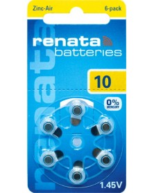 Батарейка RENATA    ZA 10  (6/60/600)..