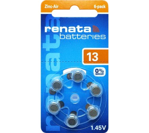 Батарейка RENATA    ZA 13  ( G5)  (6/60/600)