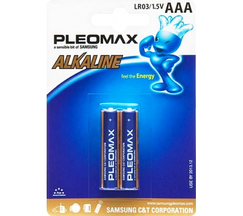 Батарейка SAMSUNG       LR03  Alkaline  (  2BL)(20)(100)(400) Pleomax