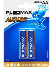 Батарейка SAMSUNG       LR6  Alkaline  (  2BL)(20)(100)(400)  Pleomax..