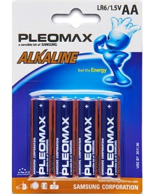 Батарейка SAMSUNG       LR6  Alkaline  (  4BL)(40)(400)  Pleomax..
