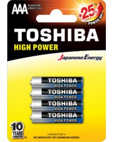 Батарейка TOSHIBA         LR03  Alkaline  (  4BL)(48)(192)..