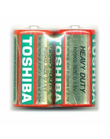 Батарейка TOSHIBA        R20  б/бл  (    2)(20)(200)..