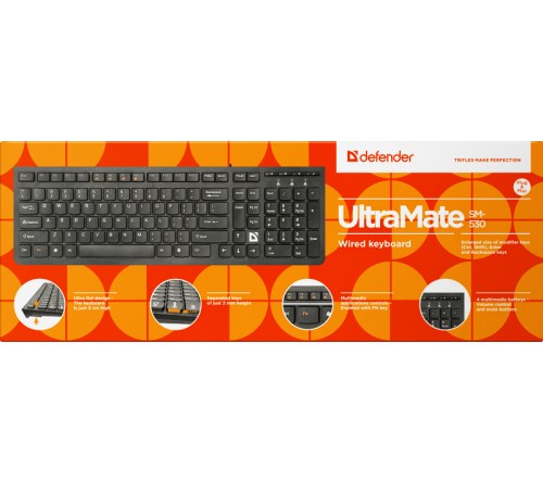 Клавиатура DEFENDER    530    UltraMate        (USB)         Black