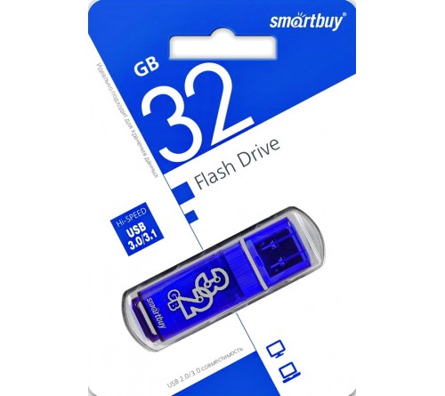 USB Флеш-Драйв  32Gb  Smart Buy Glossy USB 3.0