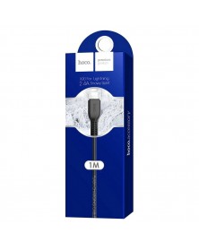 Кабель  USB - 8-pin Hoco X  20 1.0 m, 2.0A, Black, коробочка Силикон..
