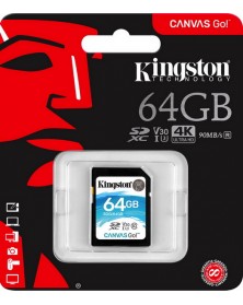 Карта памяти  SDXC    64Gb (Class  10)  Kingston Canvas Go Plus UHS-1 U3 V3..