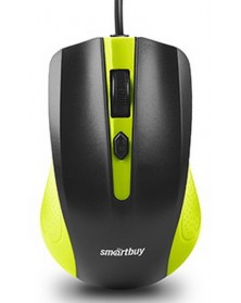 Мышь Smart Buy  352 GK ONE         (USB,   800dpi,Optical) Green-Black Коро..