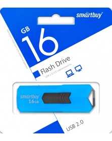 USB Флеш-Драйв  16Gb  Smart Buy Stream Blue
