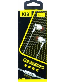 Гарнитура KYIN K 998                        (Вакуумная)             (10) Silver  HiFi ДУ BASS