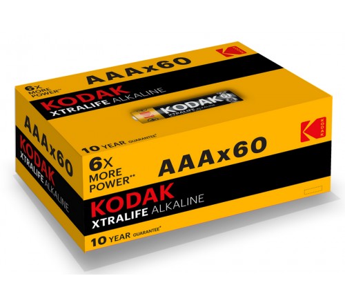 Батарейка KODAK             LR03  Alkaline  (    60)(60)(1200) XTRALIFE Colour Box