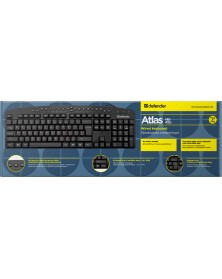 Клавиатура DEFENDER    450    Atlas                (USB,M-M) Black..