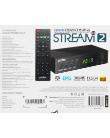 Приставка для цифрового TV DVB-T2/C Perfeo STREAM 2  WI-FI,IPTV,HDMI,2 USB,..