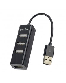 USB-концентратор Perfeo (PF-HYD-6010H Black) 4 порта (PF_A4525)..