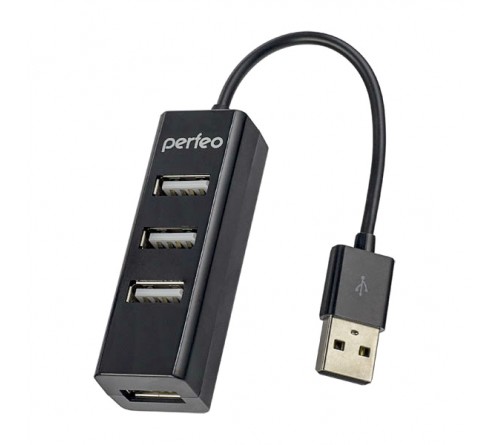 USB-концентратор Perfeo (PF-HYD-6010H Black) 4 порта (PF_A4525)