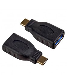 Кабель  Perfeo (A7020)  USB3.0  розетка - USB Type C  вилка адаптер в пакет..