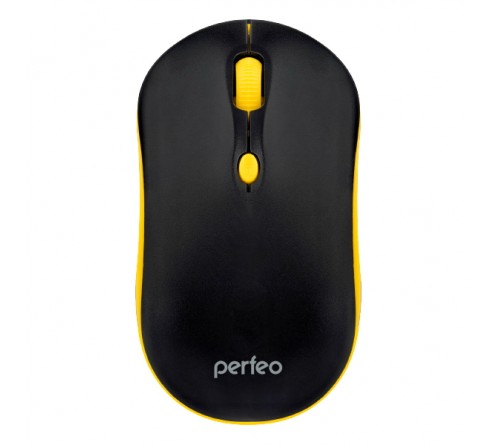 Мышь Perfeo  Mount BY                   (USB, 1600dpi,Optical) Black-Yellow (PF_4511) Коробка