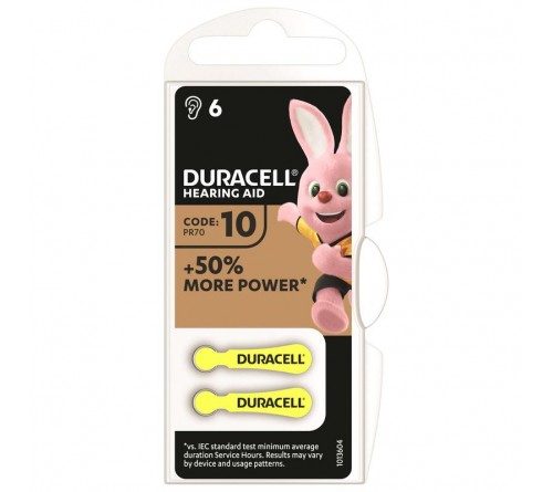 Батарейка DURACELL ZA10 - 6BL (6/60) Батарейка DURACELL ZA10 - 6BL (6/60)