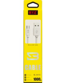Кабель  USB - MicroUSB BYZ BL 641A 1.0 m,желтая коробка..